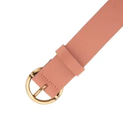Ceinture cuir rose fermeture doré Femme DOCKERS