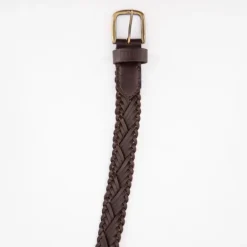 Ceinture tissée brown dean boucle dorée Homme DEELUXE 74