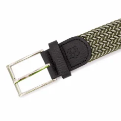Ceinture tressée bouclé argenté Homme BILL TORNADE