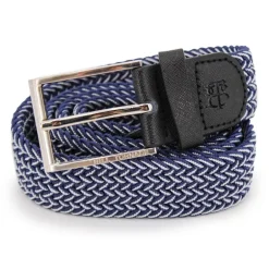 Ceinture tressée bouclé argenté Homme BILL TORNADE