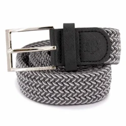 Ceinture tressée bouclé argenté Homme BILL TORNADE