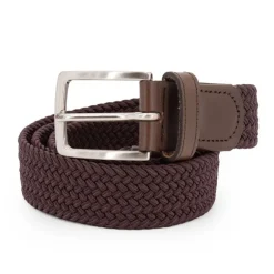 Ceinture tressée cuir avec boucle argenté Homme DOCKERS