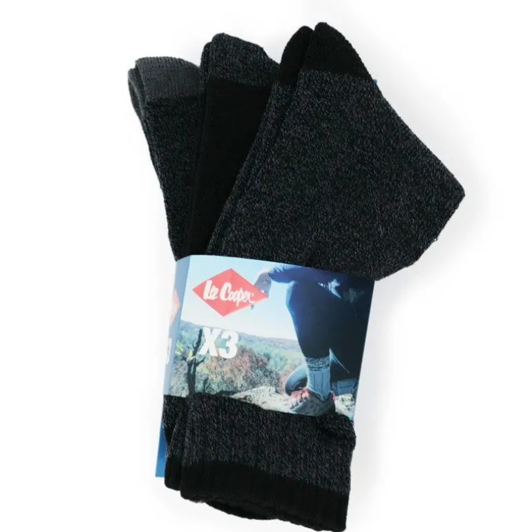 Chaussettes chaleur thermique vladislas *3 39-42/43-46 Homme LEE COOPER
