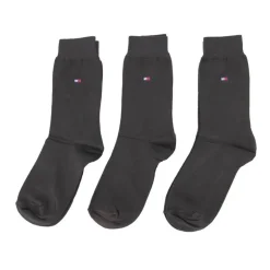 Chaussettes coton lot de 3 avec logo Homme TOMMY HILFIGER