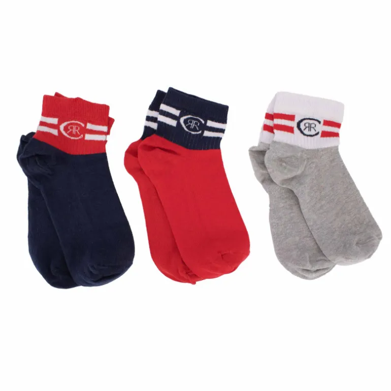 Chaussettes courte lotx3 bi-color Homme CERRUTI