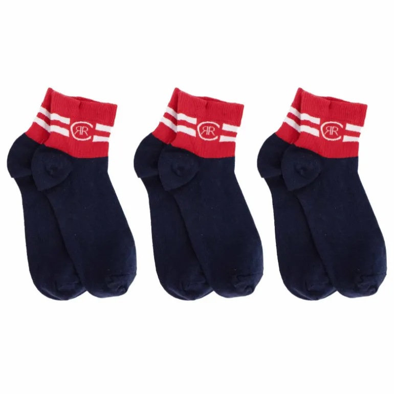 Chaussettes courte lotx3 bi-color Homme CERRUTI