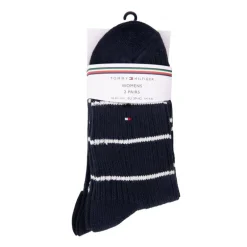 Chaussettes courtes bleue marine coton mélangé Femme TOMMY HILFIGER