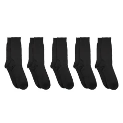Chaussettes hautes noires lot de 5 idriss Homme CHEVIGNON