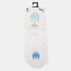 Chaussettes OM uni duo footie x3 navy Enfant PUMA
