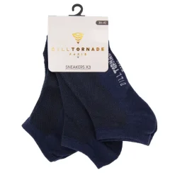 Chaussettes socquettes x3 uni Homme BILL TORNADE