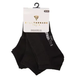 Chaussettes socquettes x3 uni Homme BILL TORNADE