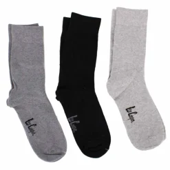 Chaussettes unies lot x3 coton stretch Femme LEE COOPER