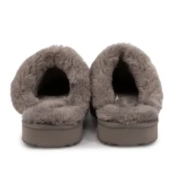 Chausson fourré fausse fourrure semelle épaisse Femme KELARA