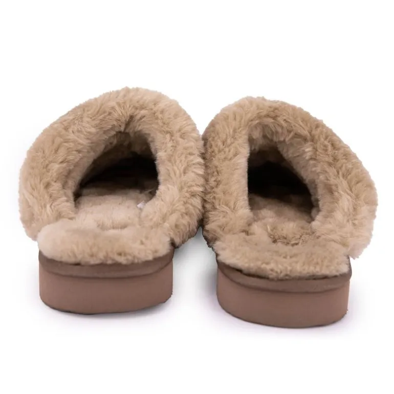 Chausson fourré fausse fourrure semelle épaisse Femme KELARA