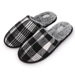 Chaussons fourrées à carreaux Homme LEE COOPER