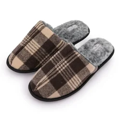 Chaussons fourrées à carreaux Homme LEE COOPER