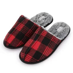 Chaussons fourrées à carreaux Homme LEE COOPER