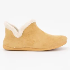 Chaussons leprechaun camel intérieur fourrré Femme BONADONA