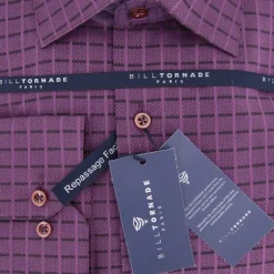 Chemise à carreaux col 34 regular fit Homme BILL TORNADE