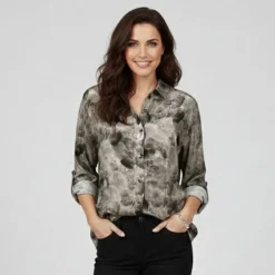 Chemise à motif fluide Femme PLEASE