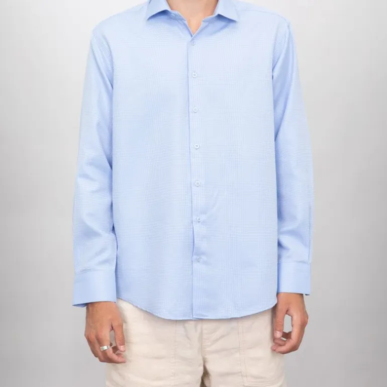 Chemise à petits carreaux en coton Homme BILL TORNADE
