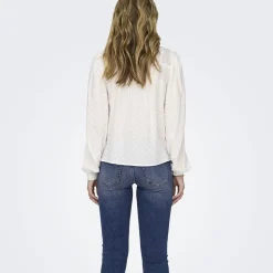 Chemise blanche manches longues dentelle Femme JDY