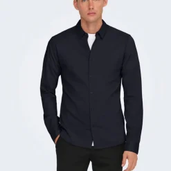 Chemise classique robin coton slim fit Homme ONLY AND SONS
