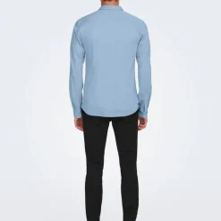 Chemise classique robin coton slim fit Homme ONLY AND SONS