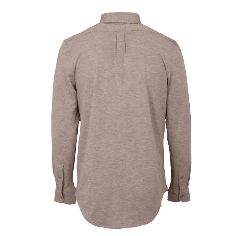 Chemise classique tissu chiné en coton Homme BILL TORNADE