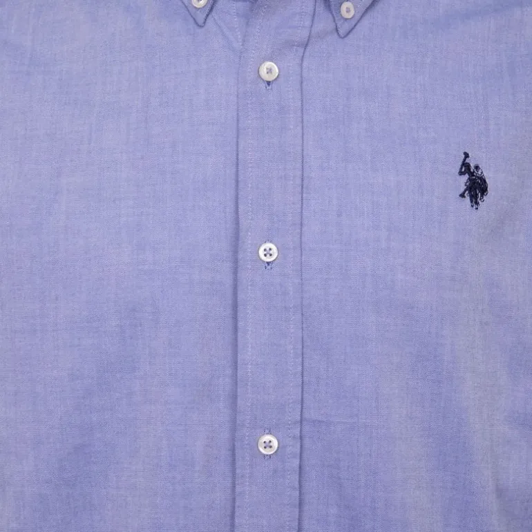 Chemise classique tissu chiné evan Homme US POLO