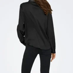 Chemise col à sequins fifi effet satiné regular Femme JDY