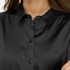 Chemise col à sequins fifi effet satiné regular Femme JDY