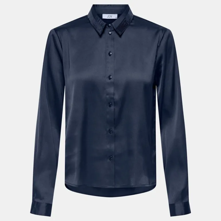 Chemise col à sequins fifi effet satiné regular Femme JDY