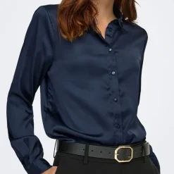 Chemise col à sequins fifi effet satiné regular Femme JDY