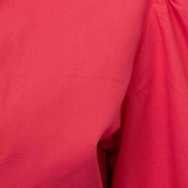 Chemise crop karo décolleté V couleur unie Femme ANTIK BATIK