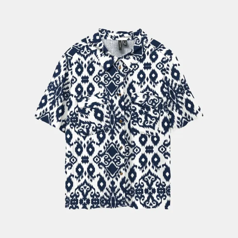 Chemise easy avec imprimé éthnique navy Femme VERO MODA