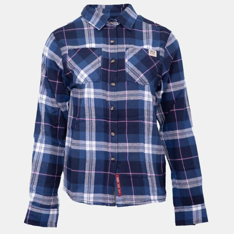 Chemise en coton bucheron Austin bleue Femme AMERICAN PEOPLE