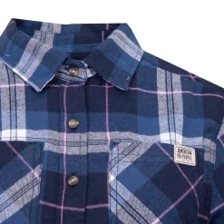 Chemise en coton bucheron Austin bleue Femme AMERICAN PEOPLE