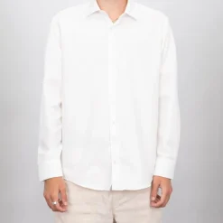 Chemise habillée blanc cassé coton Homme BILL TORNADE