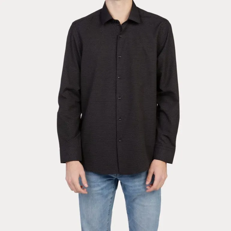 Chemise imprimee noire albert Homme JEAN-LOUIS SCHERRER