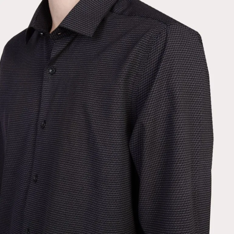 Chemise imprimee noire albert Homme JEAN-LOUIS SCHERRER