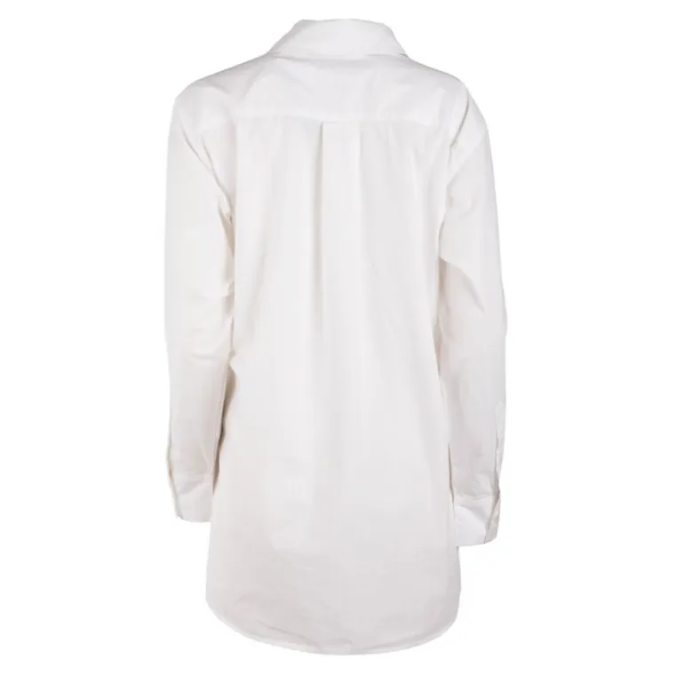 Chemise longue coton blanche regular Femme TOMMY HILFIGER