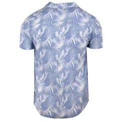 Chemise manches courtes imprimée tropical en viscose Homme BLAGGIO