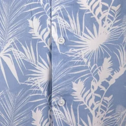 Chemise manches courtes imprimée tropical en viscose Homme BLAGGIO