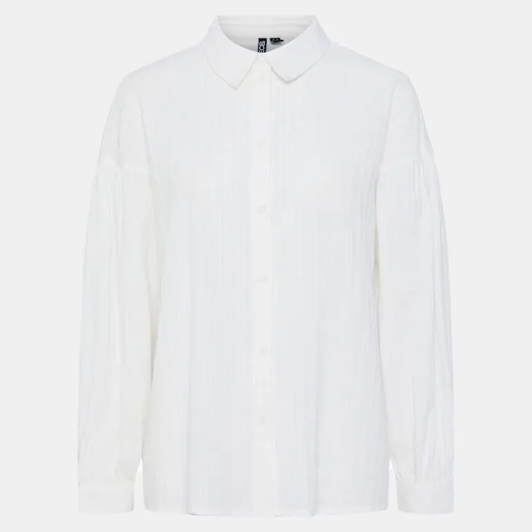 Chemise muna cashmere blue à rayures Femme PIECES