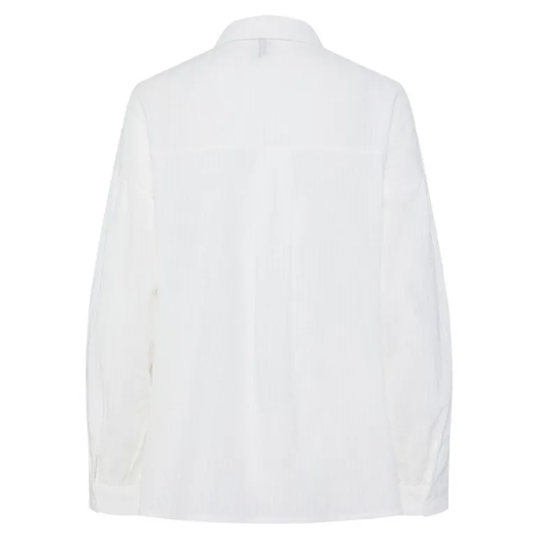 Chemise muna cashmere blue à rayures Femme PIECES