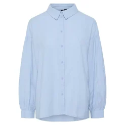 Chemise muna cashmere blue à rayures Femme PIECES