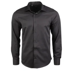 Chemise unie manches longues regular Homme BILL TORNADE