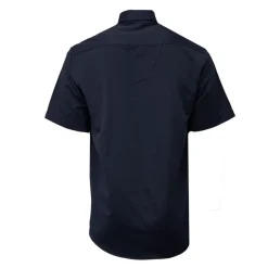 Chemise unie mc regular noire bill302 Homme BILL TORNADE