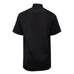 Chemise unie mc regular noire bill302 Homme BILL TORNADE